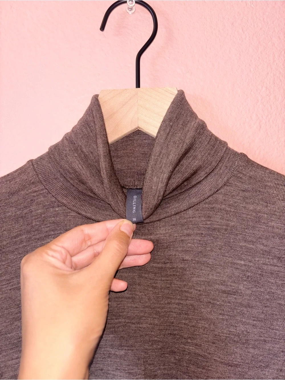 Dilling 100% Wool Turtleneck Baselayer Size 6 - Picture 4 of 7